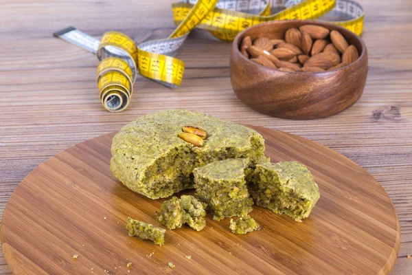 Galleta de pistacho con almendras — Foto de Stock