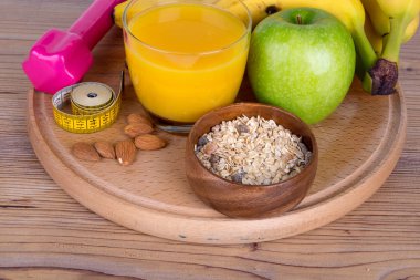 Meyve ile sağlıklı gıda kavramı