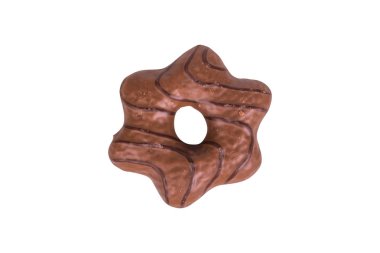 Beyaz çikolatalı kurabiye şeklinde