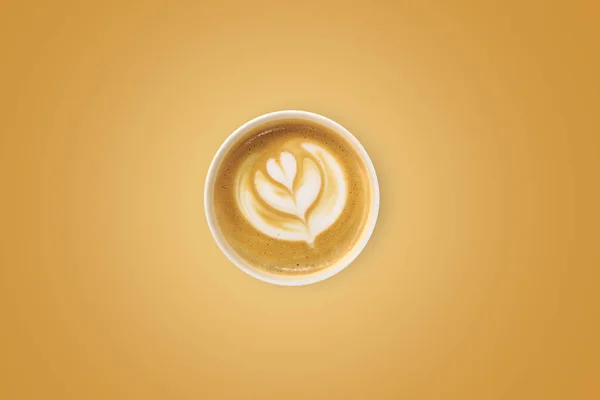 Kształt kubek Latte Cappuccino — Zdjęcie stockowe