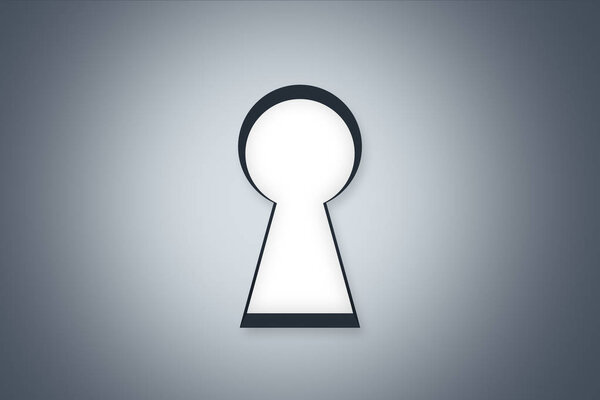 Фон белого ключевого отверстия
