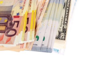 Birçok Lirası üstünde beyaz yığını