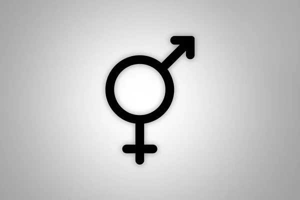 Símbolos de Gênero Homem e Mulher em Rosa e Azul — Fotografia de Stock