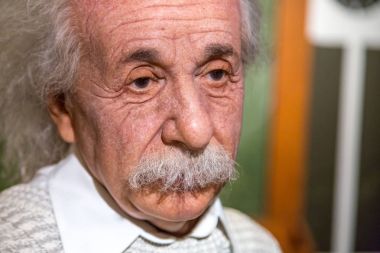 Albert Einstein Madame Tussauds balmumu heykel