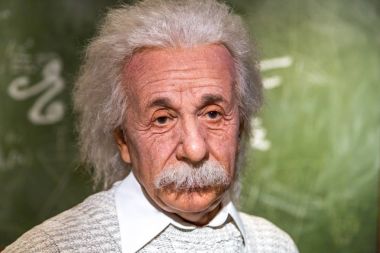 Albert Einstein Madame Tussauds balmumu heykel