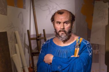 Gustav Klimt Madame Tussauds balmumu heykel