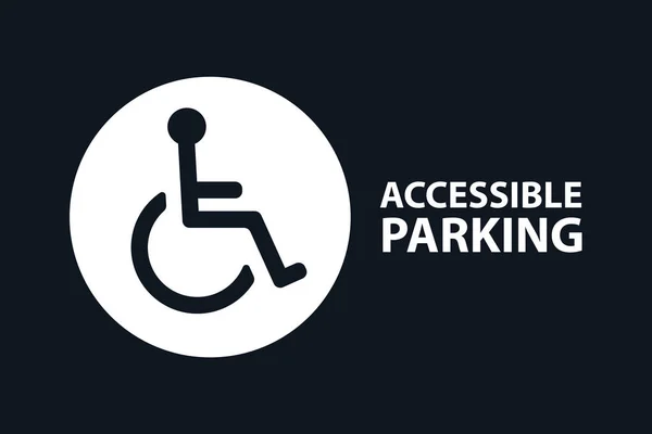 Symbole de fauteuil roulant handicapé signe — Photo