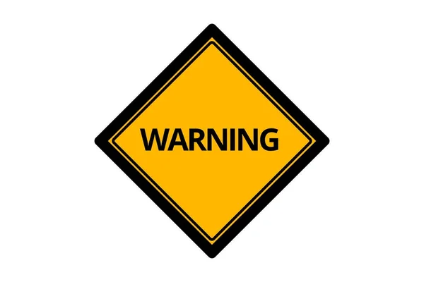 Bericht van de waarschuwing van de uithangbord van verkeer — Stockfoto