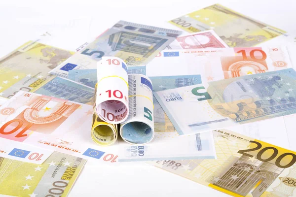 Euro Banknotes Consuming Concept — Stock Photo, Image