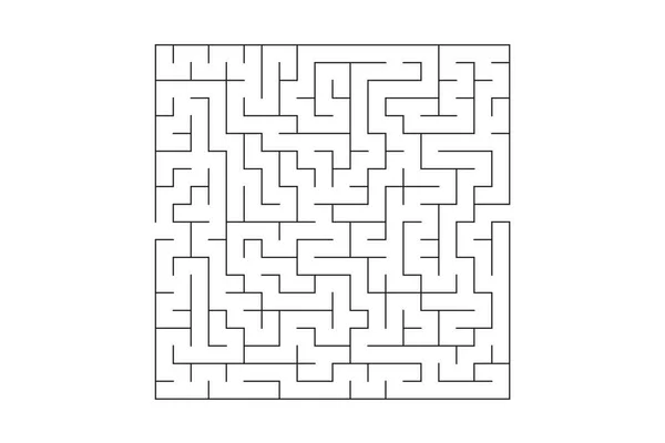 Labyrinth Lines on White — Stock Photo, Image