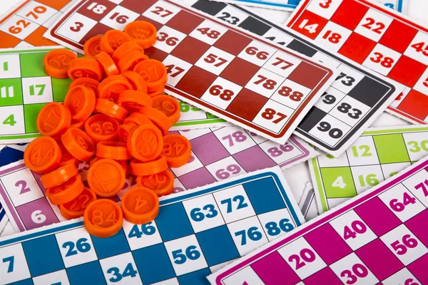 Lotto or Bingo Game Papers — Stock Photo, Image