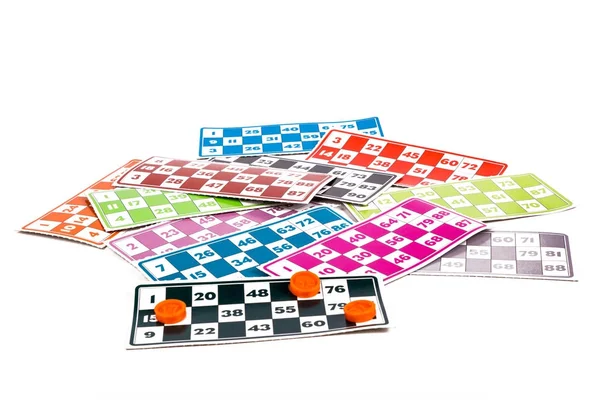 Papeles de juego de lotería o bingo — Foto de Stock