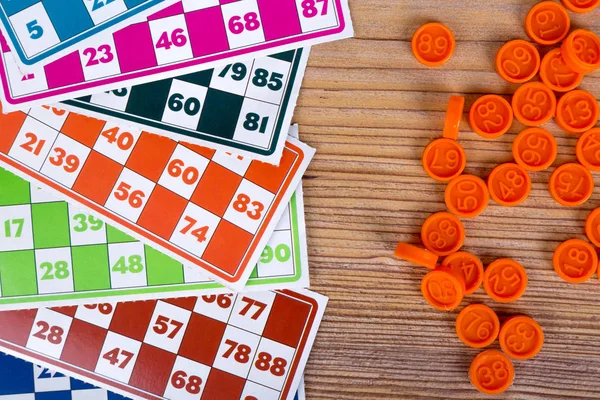 Lotto nebo Bingo hra papíry — Stock fotografie