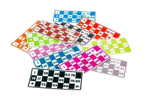 Papeles de juego de lotería o bingo — Foto de Stock