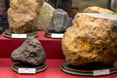 Viyana Doğal Tarih Müzesi ile maden, taş Hall