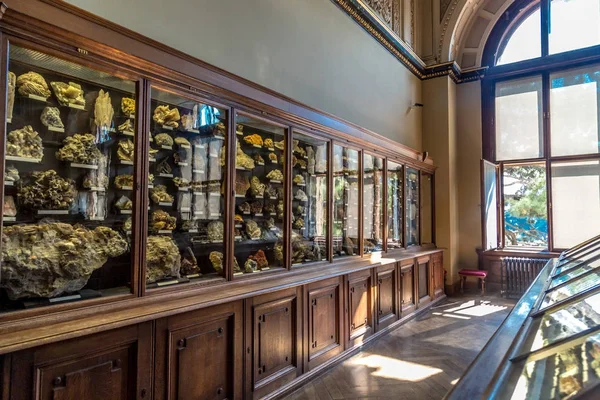 Museu de História Natural de Viena com Mineral, Stone Hall — Fotografia de Stock