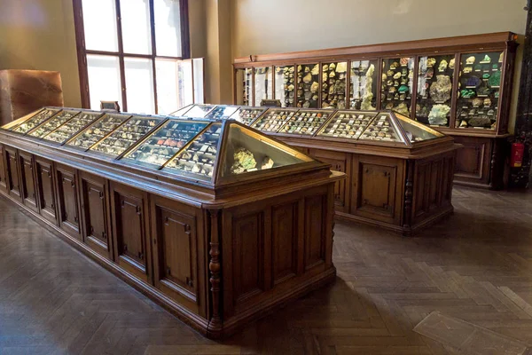 Museu de História Natural de Viena com Mineral, Stone Hall — Fotografia de Stock