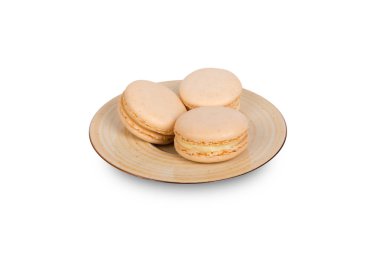 Nefis Macarons beyaz tabakta servis