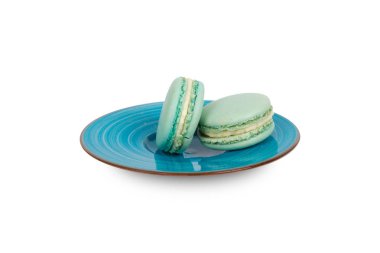 Nefis Macarons beyaz tabakta servis