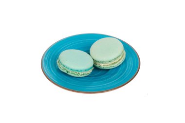 Nefis Macarons beyaz tabakta servis