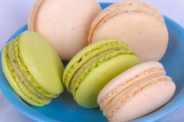맛 있는 다채로운 Macarons — 스톡 사진