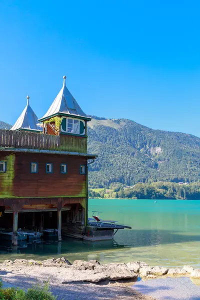 Fuschl See Austria September 2016 Landscape View Lake Fuschlsee Austrian — Stock Photo, Image