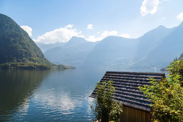 Paisaje de Casas de Montaña en Hallstatt Salzkammergut —  Fotos de Stock