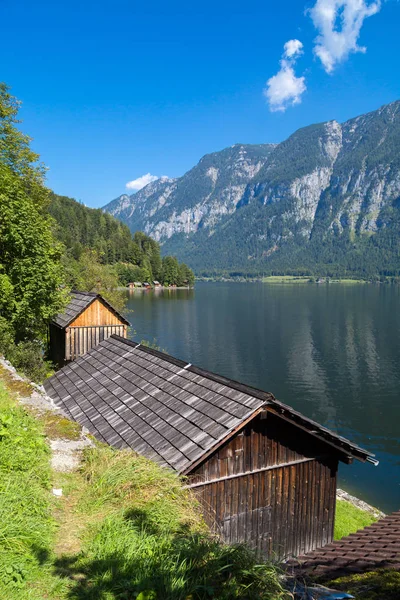 Paisaje de Casas de Montaña en Hallstatt Salzkammergut —  Fotos de Stock