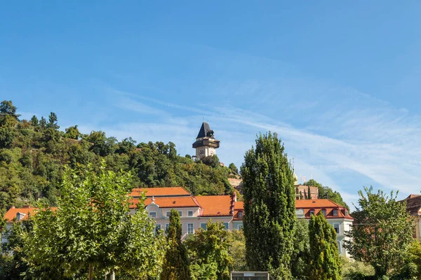 Uhrturm Clock Tower in Schlossberg — Stock Photo, Image