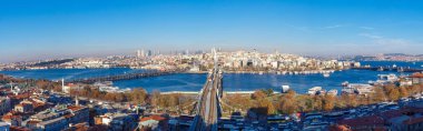 Cityscape tarihi merkezi Istanbul Haliç