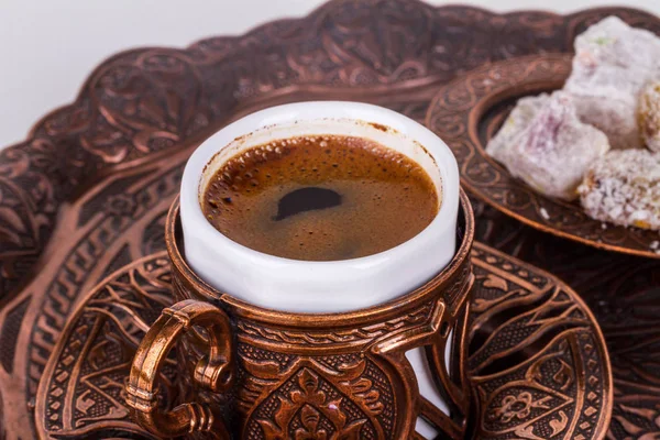 Traditionelle Tasse türkischen Kaffee — Stockfoto