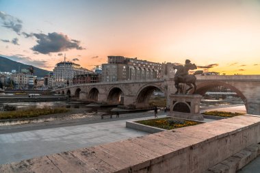 Üsküp 'ün Akşam Manzarası