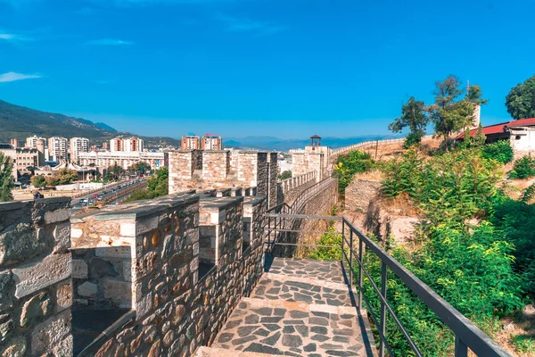 Mauern der Festung Skopje — Stockfoto