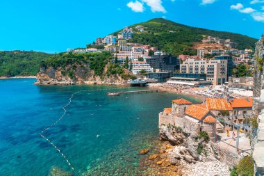 Eski kasaba Budva panoramik görünüm