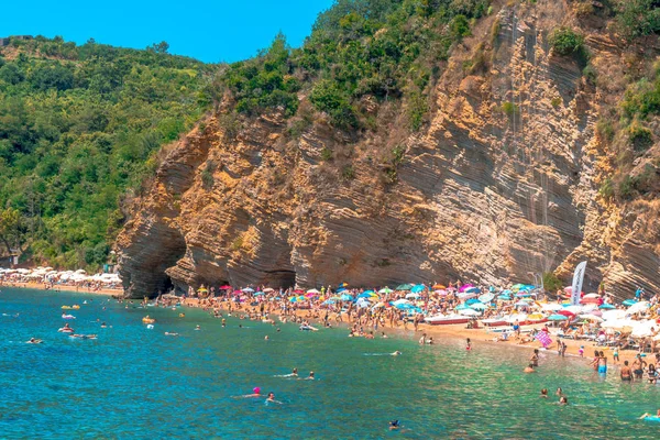 Mogren-stranden i Budva — Stockfoto