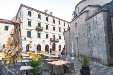 Kotor 'daki Eski Şehir Binaları