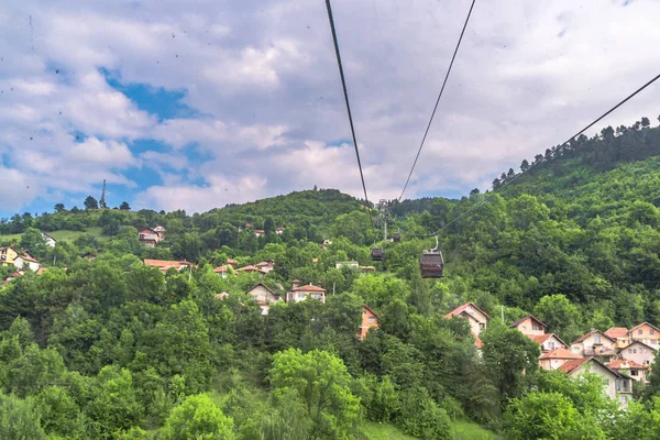 Blick auf die Landschaft von Trebevic — Stockfoto