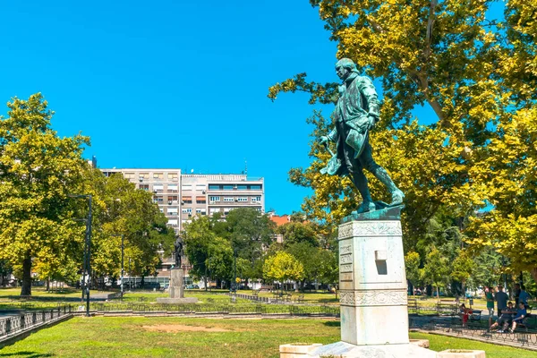 Статуя в Белграді — стокове фото