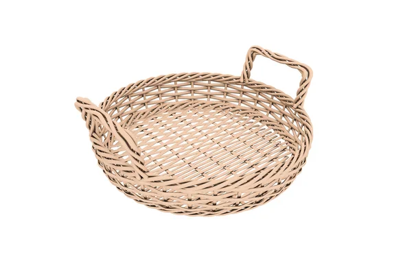 Rounded Wooden Basket — 스톡 사진