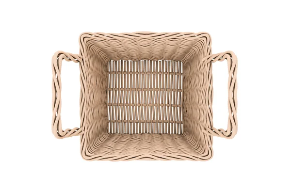 Square Wooden Basket — Stock Photo, Image