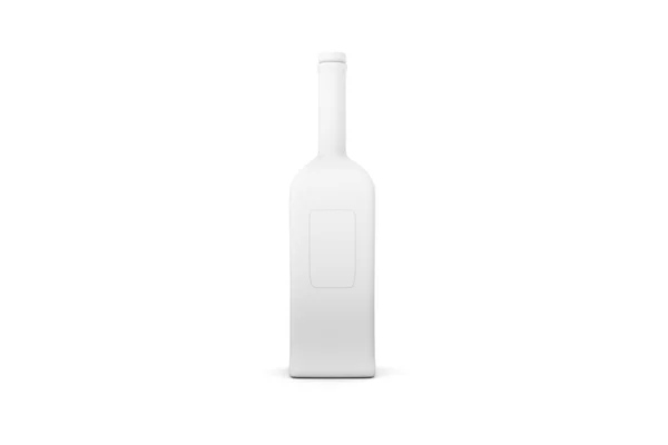 3D白色现实瓶的说明 — 图库照片