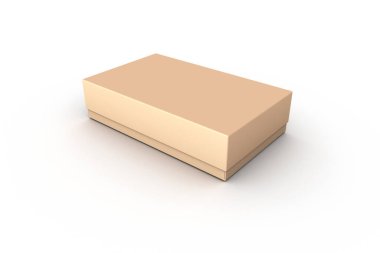 Beyaz Üzerine Altın Sarı Renkli Kutu Modeli