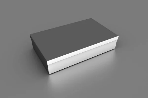 Box Mockup con colore metallico — Foto Stock