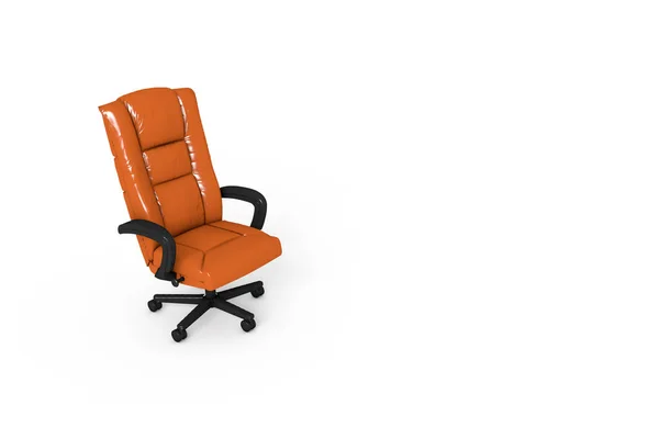 3D Rendering of Standard Office Chair on White — Stok fotoğraf