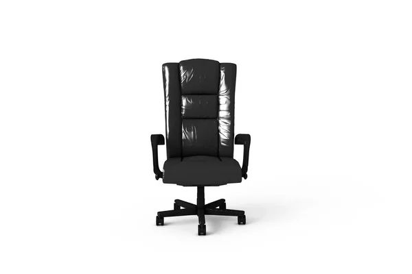 3D Rendering of Standard Office Chair on White — Stok fotoğraf