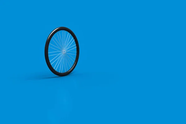 Representación 3D de ruedas y neumáticos de bicicleta — Foto de Stock