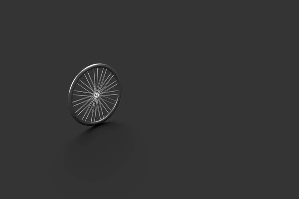 Representación 3D de ruedas y neumáticos de bicicleta — Foto de Stock