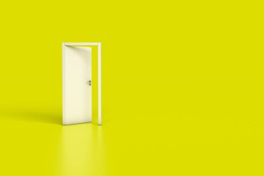 3D Rendering of Wooden Door