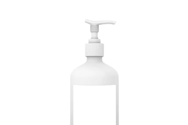 3d Renderowanie realistycznej butelki butelki mydła na białym — Zdjęcie stockowe