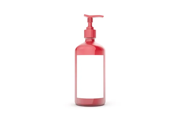3D-Darstellung einer realistischen Flasche Seife auf weiß — Stockfoto